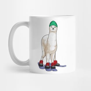 Alpaca Skier Ski Winter sports Mug